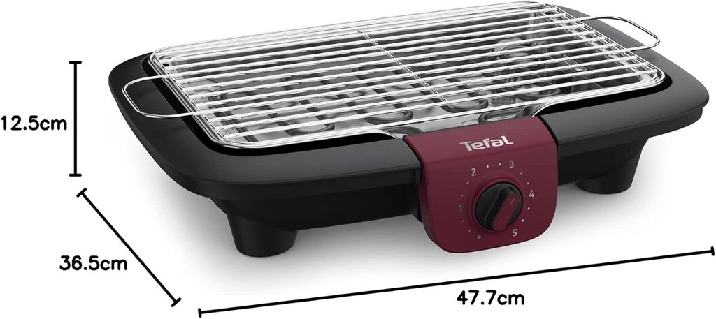 TEFAL EASYGRILL ADJUST TABLE Gril électrique Puissant Grande surface de cuisson Fumage et odeurs réduits Bac à déchets