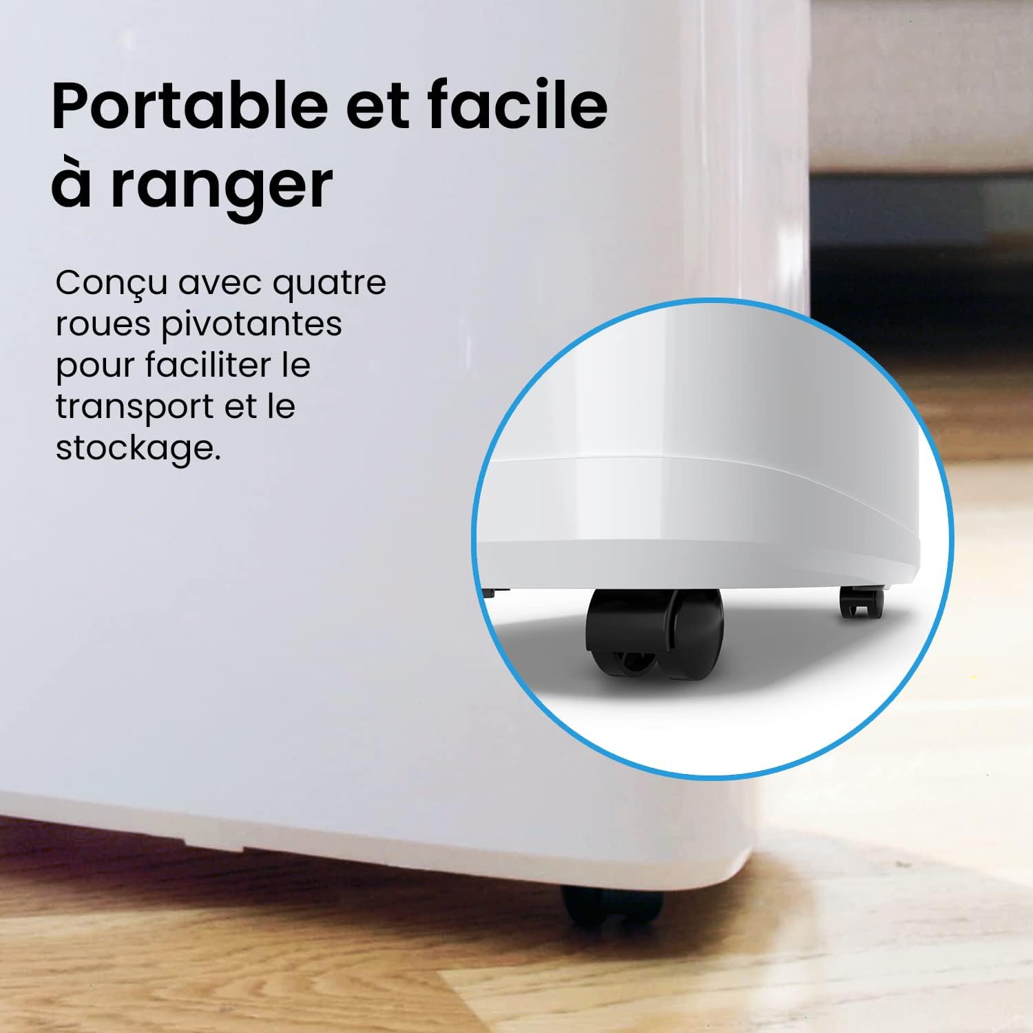 Déshumidificateur à compresseur 20 litres par jour 4 modes Séchoir Vidange continue Minuterie 24 heures Grand réservoir d'eau de 5,5 litres Résistant à l'humidité Résistant à la moisissure