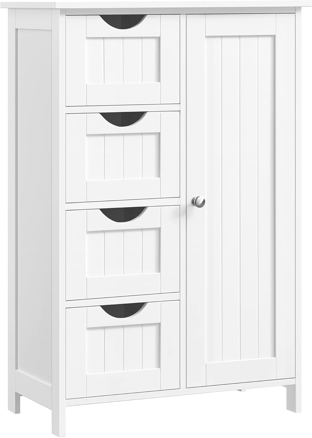 VASAGLE LHC041C02 Armoire de rangement pour salle de bain avec porte et étagères réglables