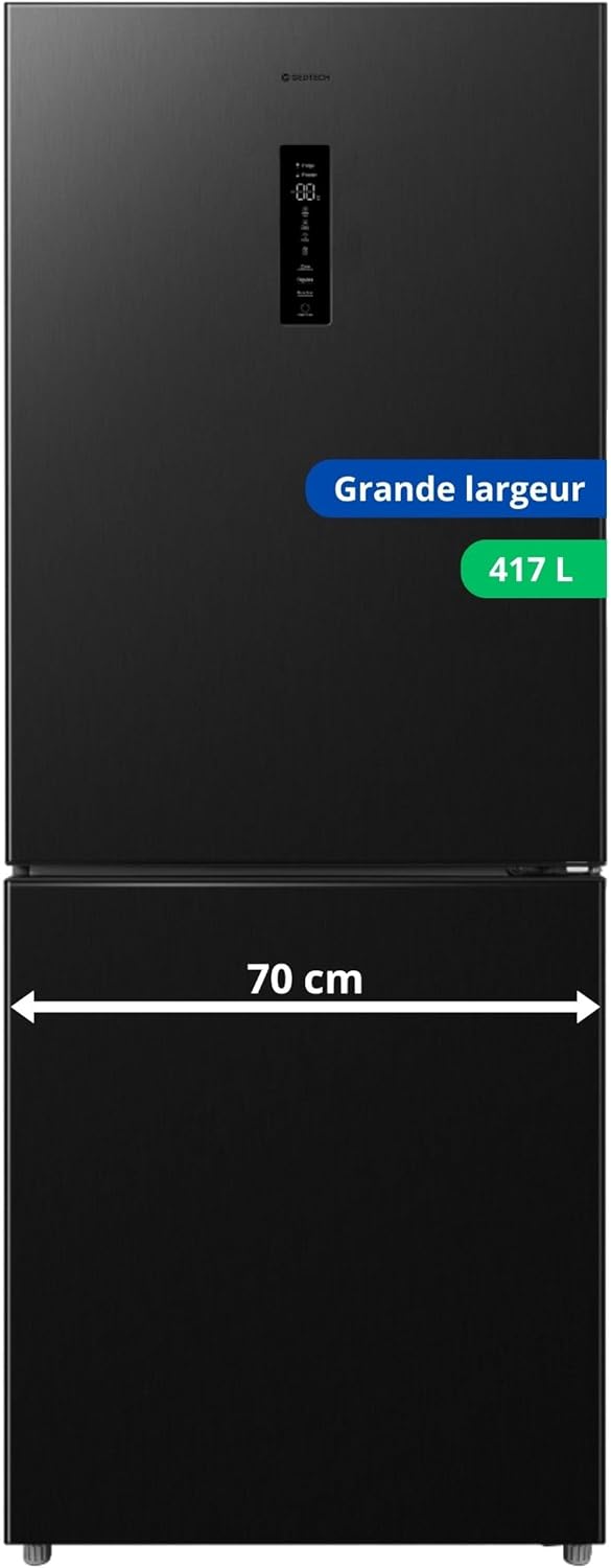 Réfrigérateur de table GEDTECH 85 L GTOP93BL avec compartiment congélateur - Classe E