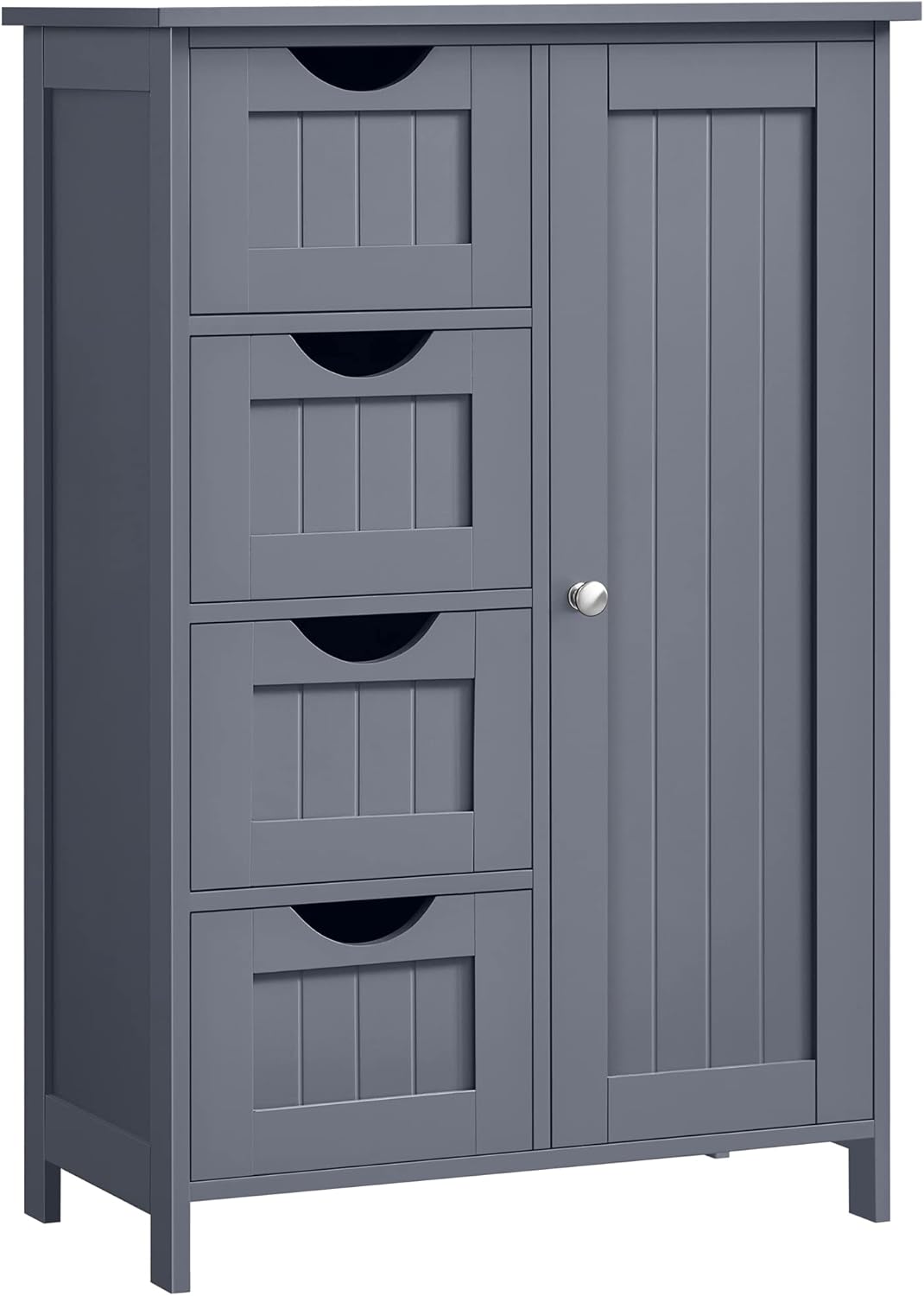 VASAGLE LHC041C02 Armoire de rangement pour salle de bain avec porte et étagères réglables