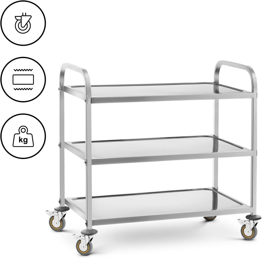 Royal Catering Chariot de cuisine RCSW 3 avec 3 étagères