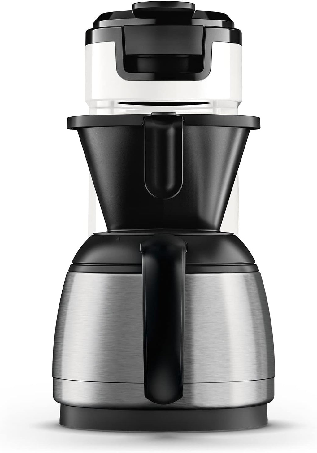 Philips Senseo Switch Machine à Café à Dosettes et Filtre - Technologie 2 en 1, Réservoir d'Eau de 1 L, 7 Tasses en une Seule Fois, Couleur Blanc Titane (HD6592/05)