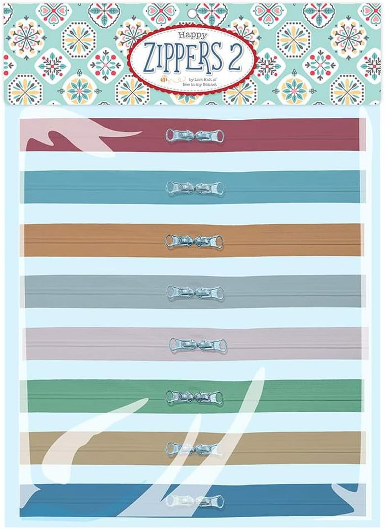 Riley Blake My Happy Place Zipper par Lori Holt de Bee Premium Fermeture éclair bidirectionnelle (Happy Place Zipper 1)