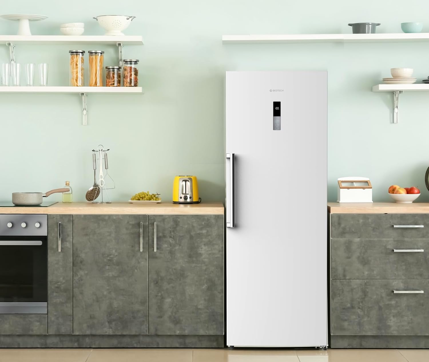 Réfrigérateur de table GEDTECH 85 L GTOP93BL avec compartiment congélateur - Classe E