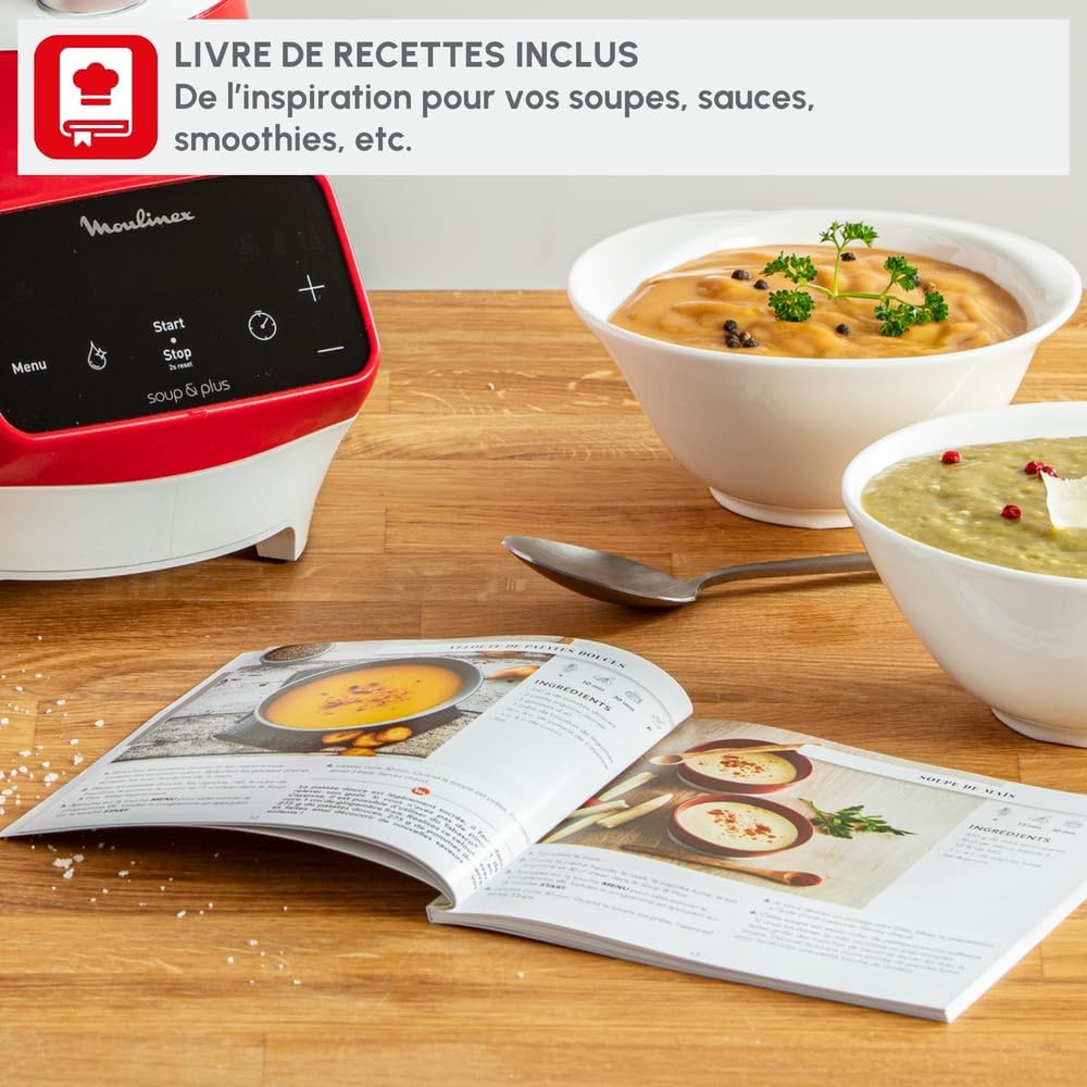 Moulinex Blender, Soup Maker, 1100 Watt, Bol 2 litres, Lame Inox