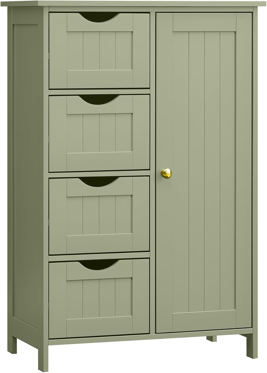 VASAGLE LHC041C02 Armoire de rangement pour salle de bain avec porte et étagères réglables