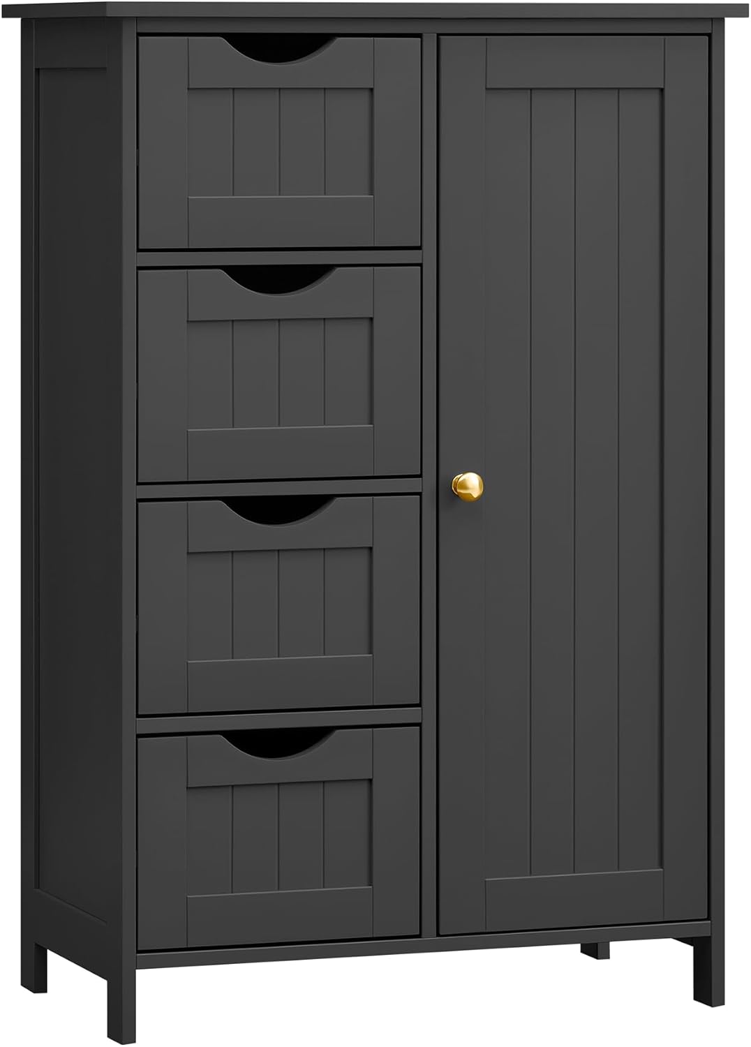 VASAGLE LHC041C02 Armoire de rangement pour salle de bain avec porte et étagères réglables