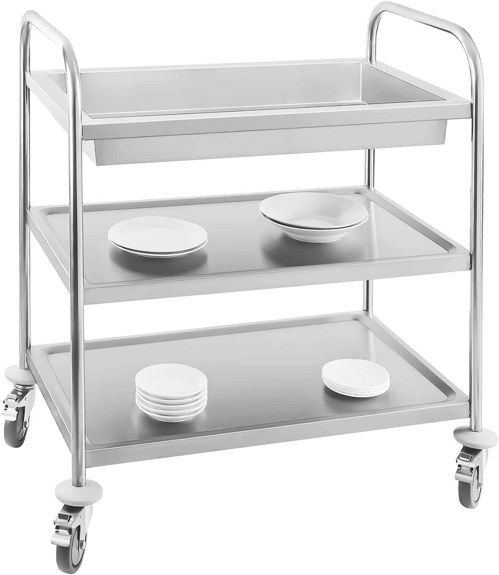 Royal Catering Chariot de cuisine RCSW 3 avec 3 étagères
