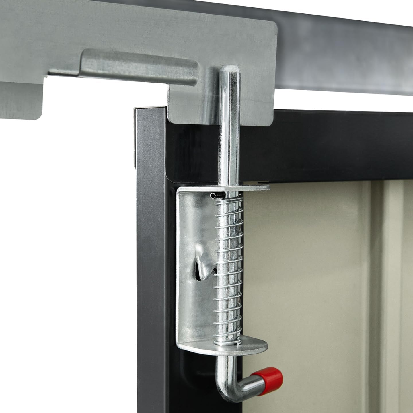 IDMarket - Abri de jardin métallique verrouillable avec rangements multiples pour vélos, outils et poubelles