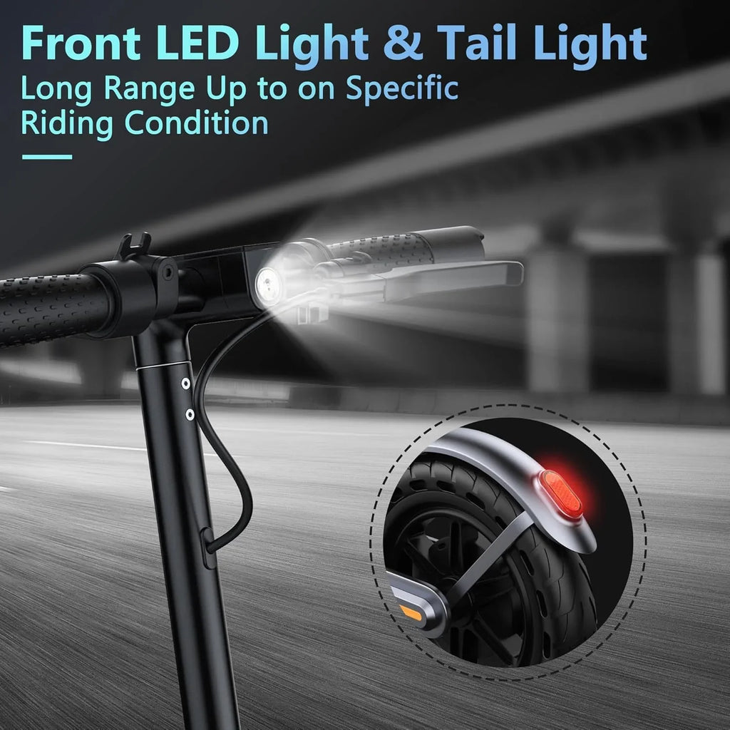 Trottinette électrique, moteur puissant de 350 W/500 W, pneus pleins de 8,5"/10", autonomie de 19/22 mph, 28/21/12 miles