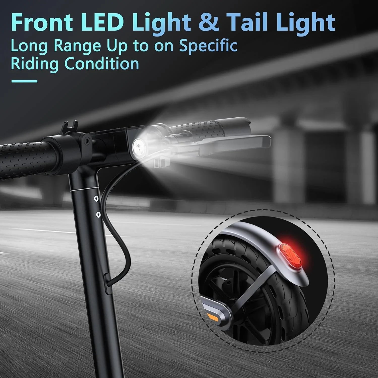 Trottinette électrique, moteur puissant de 350 W/500 W, pneus pleins de 8,5"/10", autonomie de 19/22 mph, 28/21/12 miles