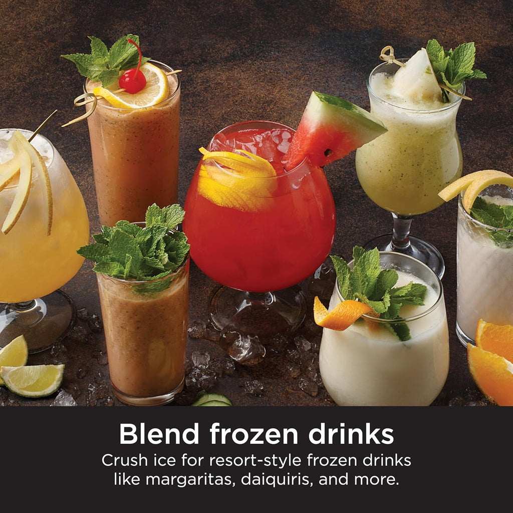 Mixeur compact professionnel Ninja BL660, 1 100 W, 3 fonctions, idéal pour les boissons glacées, les smoothies, les sauces et bien plus encore.