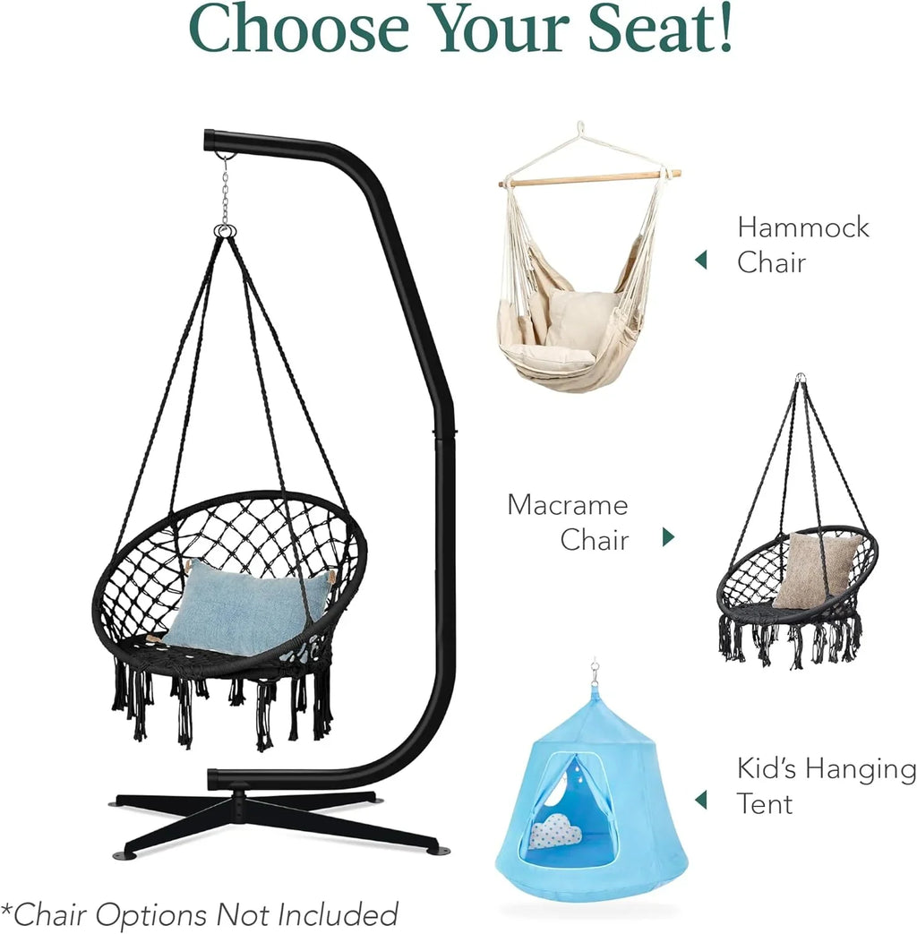 Support en C pour hamac en métal Best Choice Products