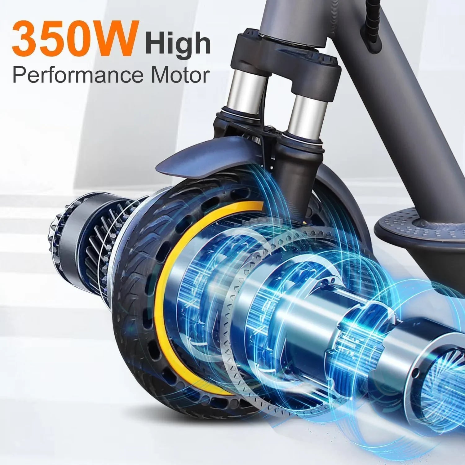 Trottinette électrique, moteur puissant de 350 W/500 W, pneus pleins de 8,5"/10", autonomie de 19/22 mph, 28/21/12 miles