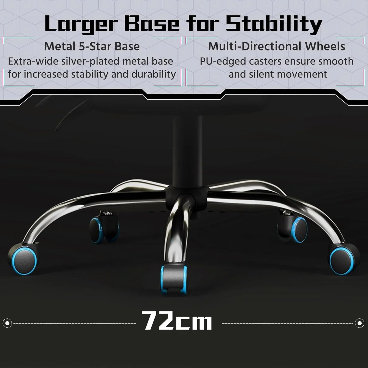 Chaise de jeu avec support lombaire massant et repose-pieds en hauteur Chaise de jeu de bureau