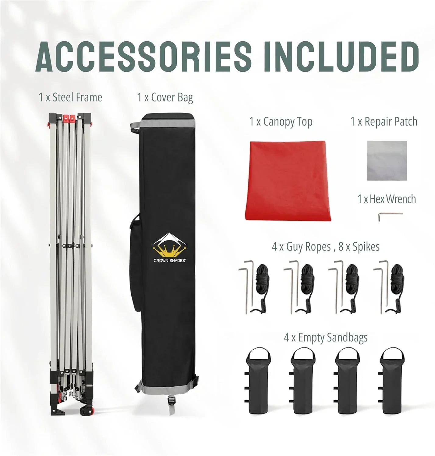 Auvent pop-up 10x10 - Installation en un clic - Tente de plage - Parasol extérieur avec dessus argenté, 3 hauteurs et 4 poches à sable