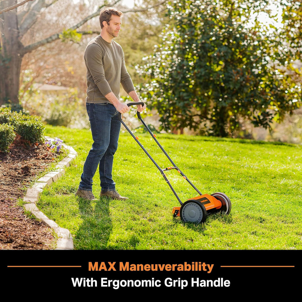 Tondeuse à gazon à poussée LawnMaster LMRM1801 18 pouces 5 lames