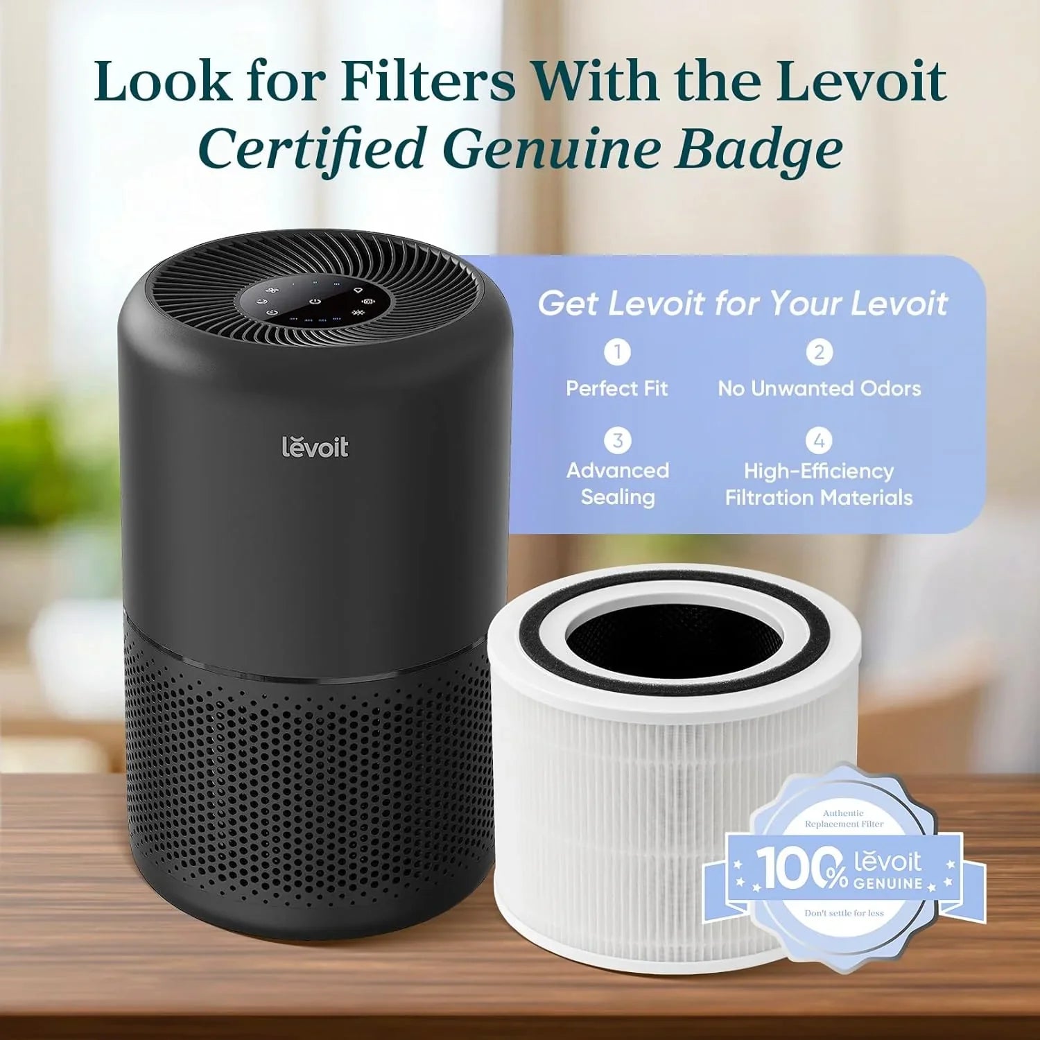 Purificateur d'air pour les allergies et les poils d'animaux dans la chambre, moteur à couple élevé de 56 W