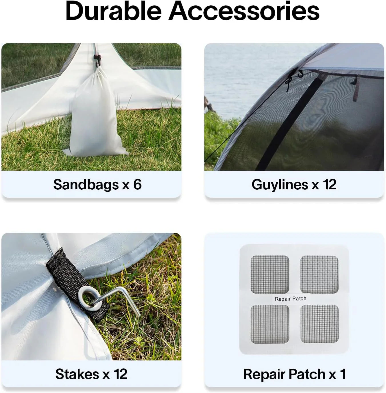 Gazebo à écran, peut accueillir 6 à 10 à 15 personnes Tente à baldaquin de style igloo avec moustiquaire sur les côtés Parfait pour le jardin, la terrasse, l'arrière-cour