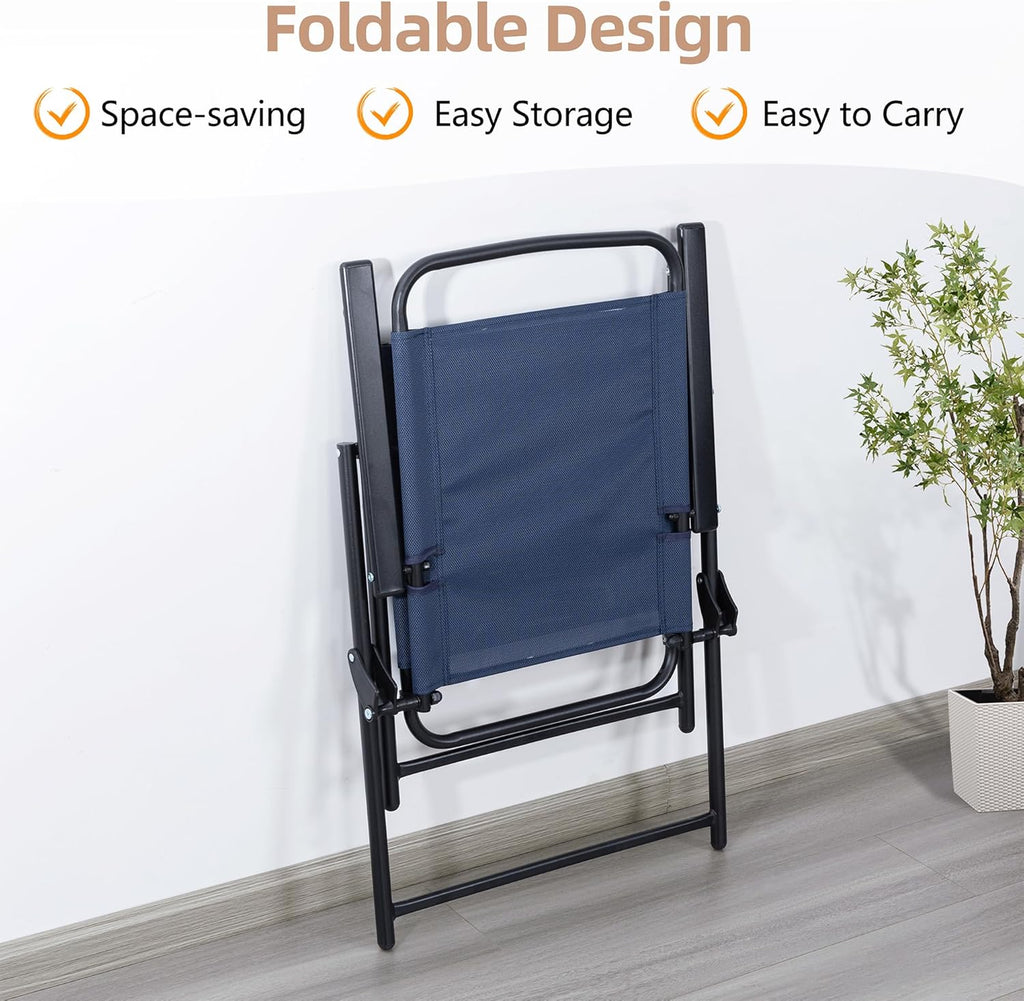 Ensemble table et chaises de salle à manger pliantes Vongrasig 6 pièces