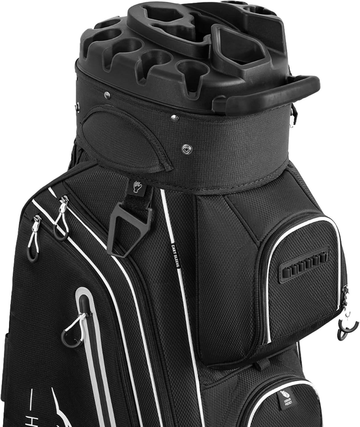 Sac de golf chariot Pro 14 compartiments avec compartiments sur toute la longueur, sac de golf pour homme