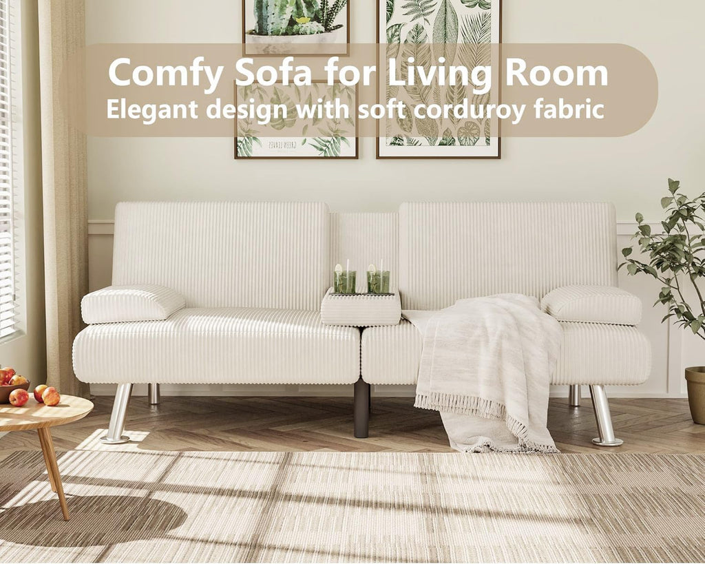 Canapé-lit futon Flamaker Ensemble futon pliant moderne Chaise longue convertible