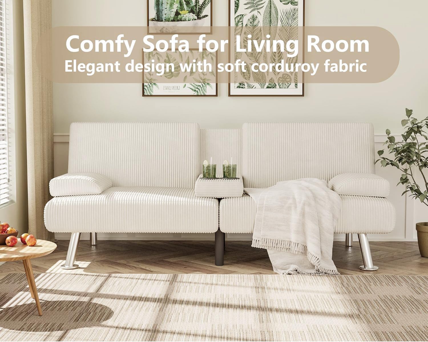 Canapé-lit futon Flamaker Ensemble futon pliant moderne Chaise longue convertible