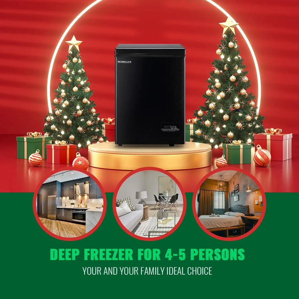 Congélateur vertical de 5,0 pieds cubes, congélateur autonome, mini-congélateur compact à chargement par le haut