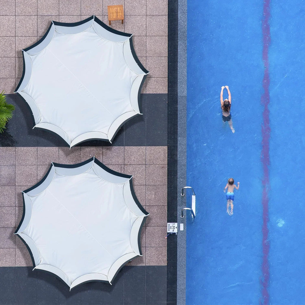 Gazebo à écran, peut accueillir 6 à 10 à 15 personnes Tente à baldaquin de style igloo avec moustiquaire sur les côtés Parfait pour le jardin, la terrasse, l'arrière-cour