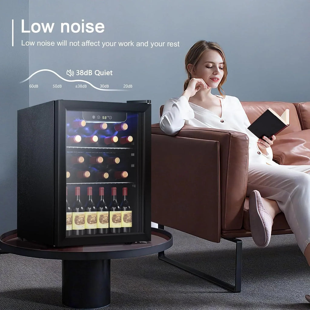 Refroidisseur à vin Antarctic Star 26 bouteilles 130 canettes Réfrigérateur à boissons Mini refroidisseur à vin