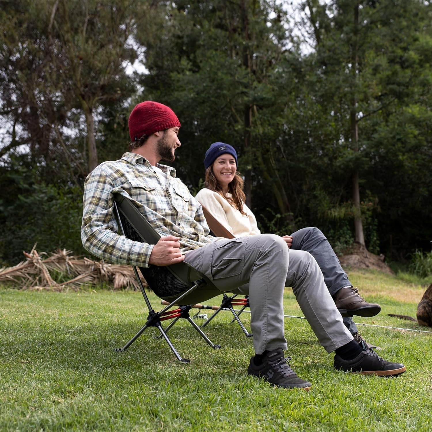 Chaise de camping ultralégère 2,12 lb Chaise de randonnée portable Chaise de randonnée pliante