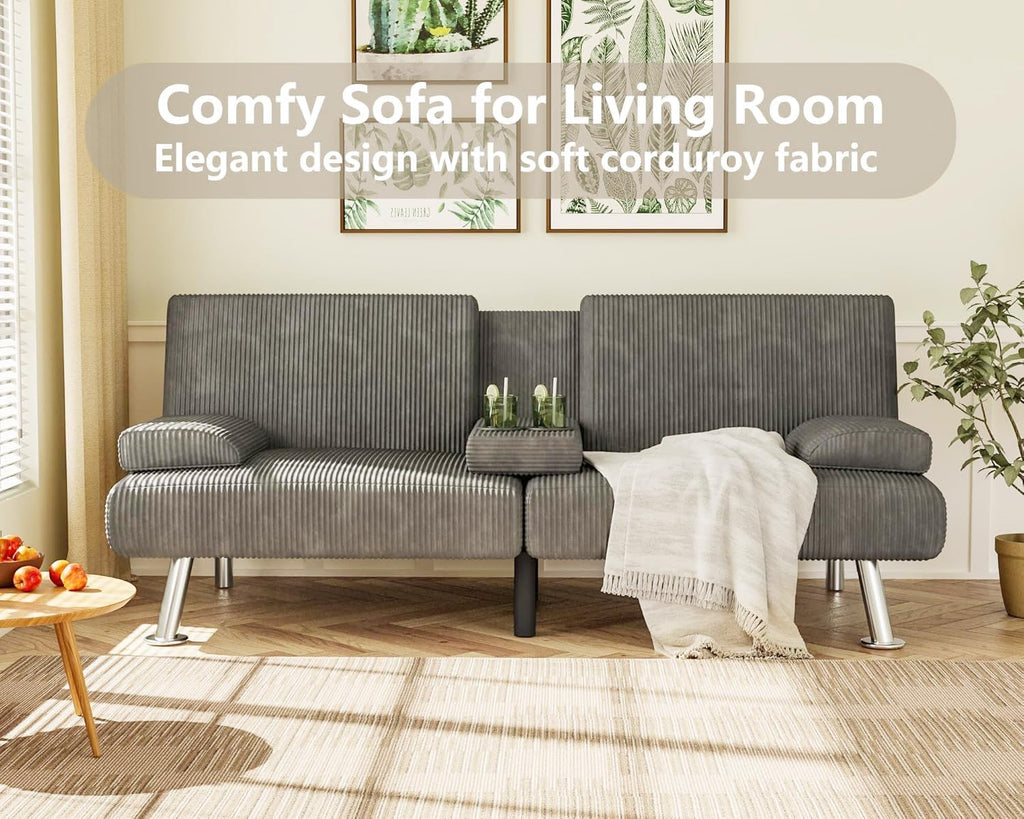 Canapé-lit futon Flamaker Ensemble futon pliant moderne Chaise longue convertible