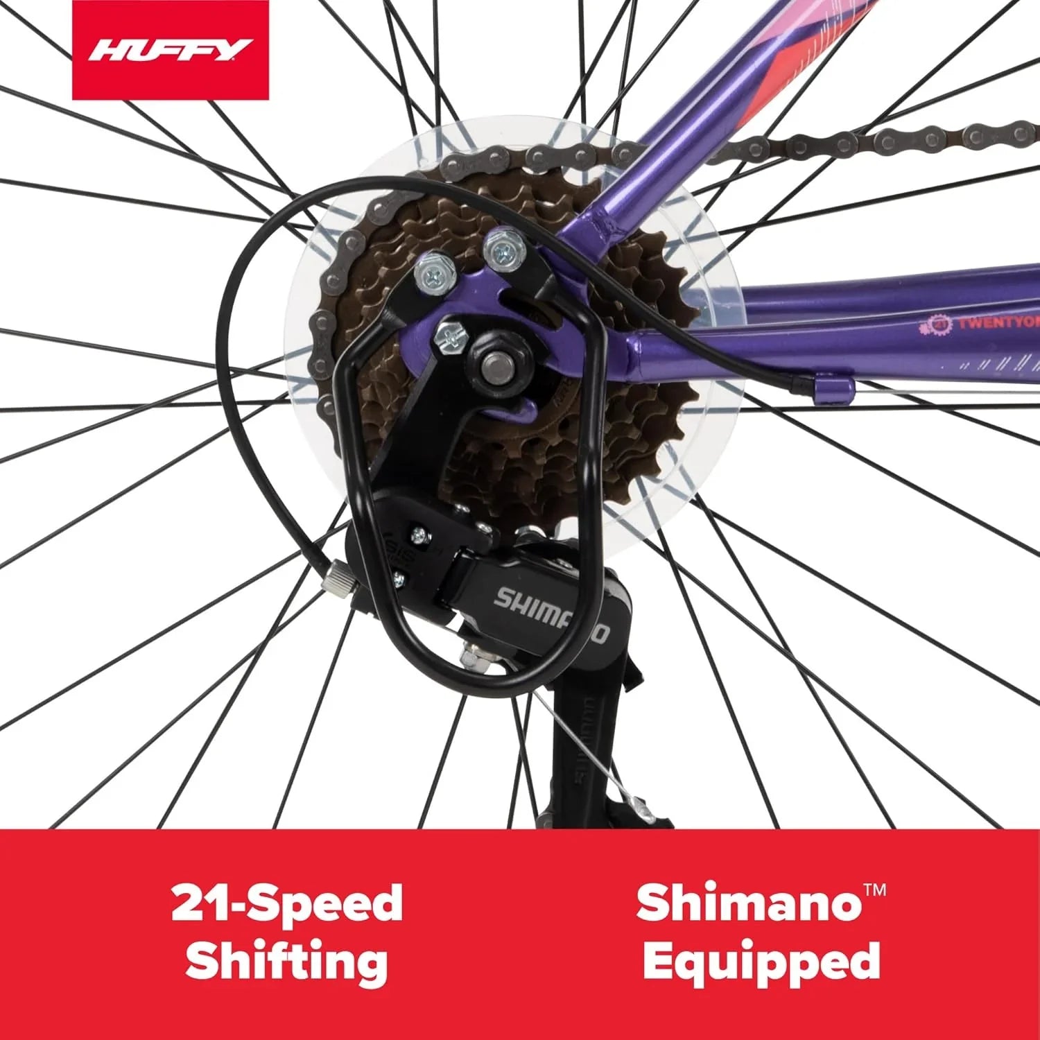 VTT semi-rigide Huffy Stone Mountain, pour garçons/filles/hommes/femmes, tailles 20"/24"/26"