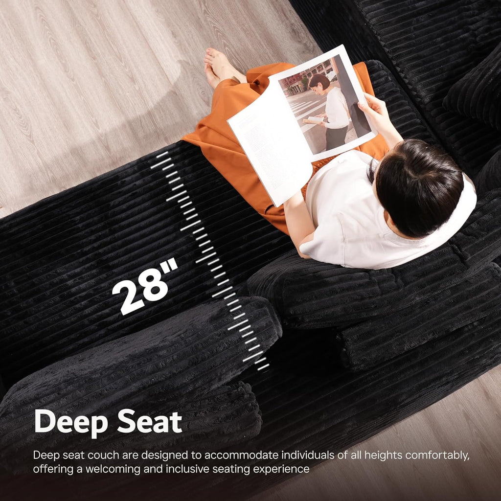 Canapé Ovios 104" Cloud Section Fauteuil en L, canapé modulaire moderne