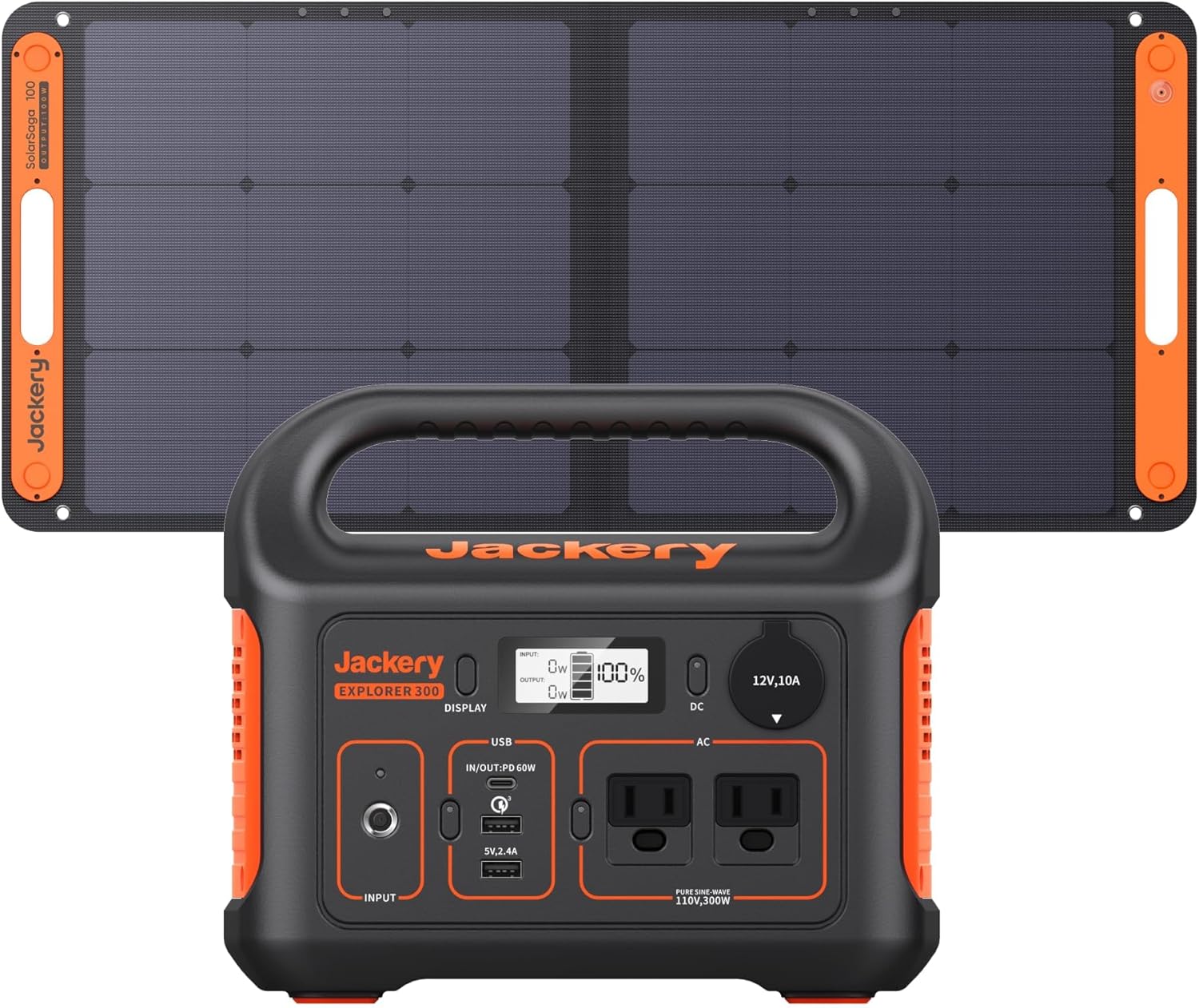 Centrale électrique portable Explorer 300, batterie de secours au lithium de 293 Wh, générateur solaire