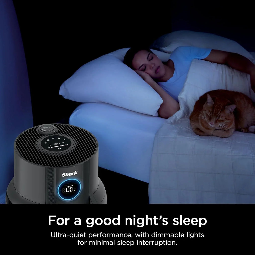 Purificateur d'air Compact Pro avec filtration HEPA longue durée, pour squames d'animaux, poussière, fumée, allergènes, jusqu'à 250 pi².