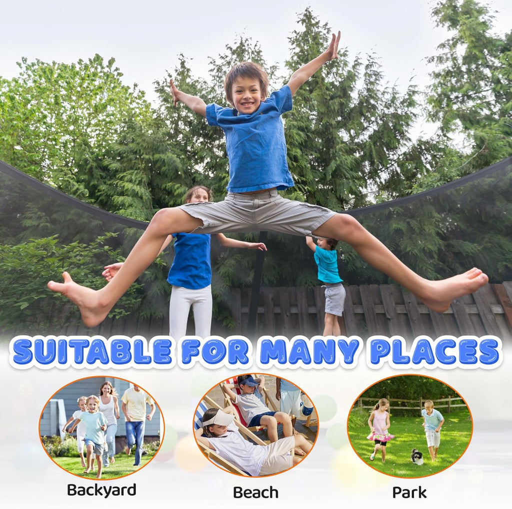 Trampoline Trampoline de loisirs avec filet de clôture et échelle, trampoline d'extérieur antirouille pour enfants et adultes