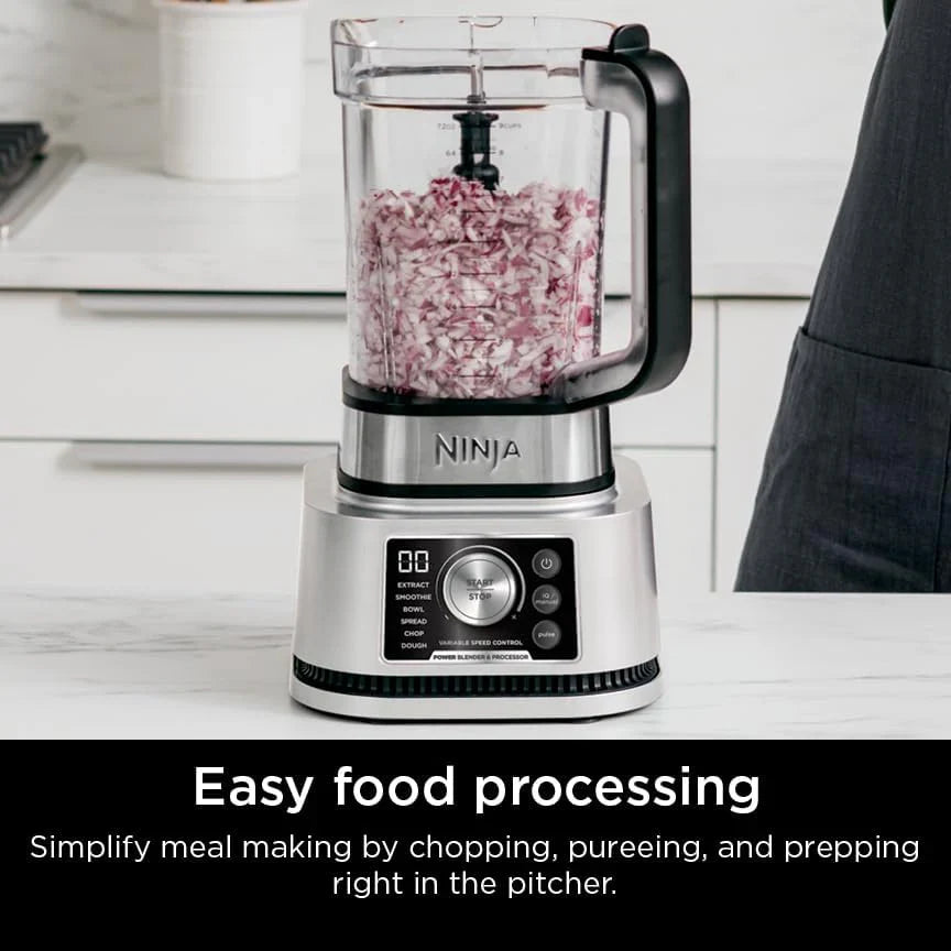 Bol combiné mixeur et robot culinaire Ninja 6 fonctions, pichet de 2 040 ml