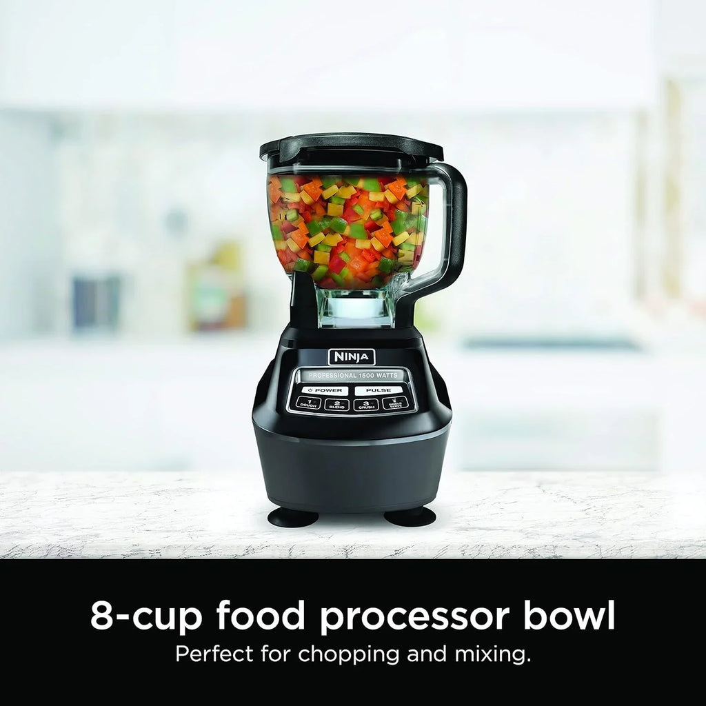 Système de cuisine Ninja Mega, 1 500 W, mixeur pleine grandeur de 2 040 ml et robot culinaire de 2 tasses