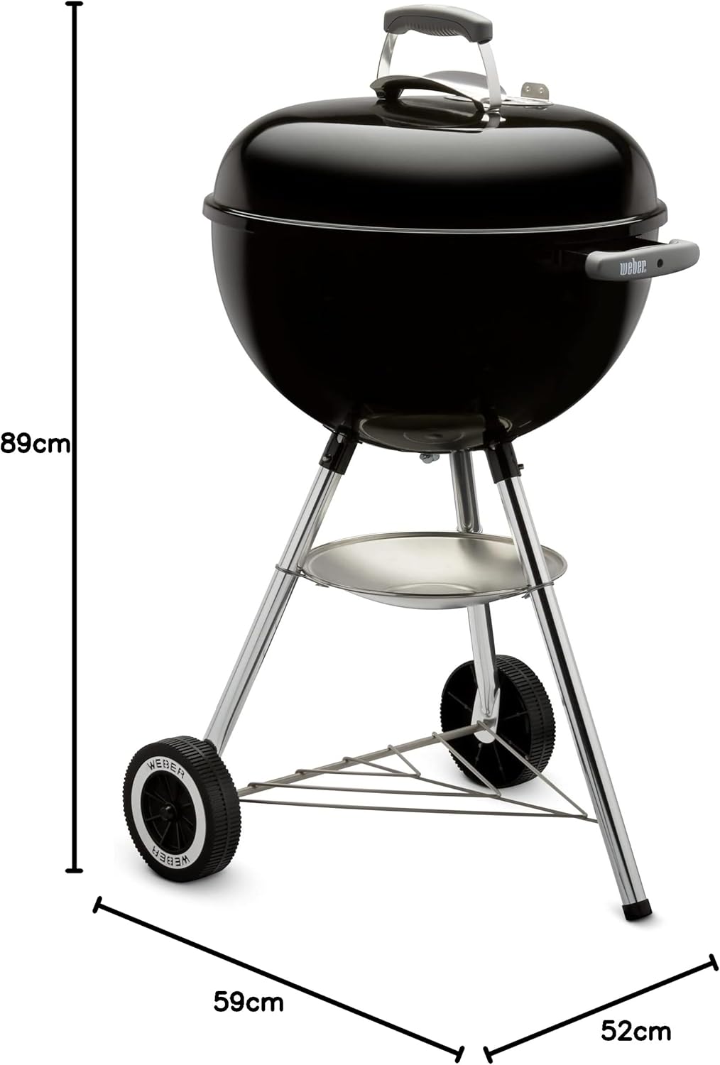 Barbecue au charbon de bois Weber Compact Kettle/avec trépied et roues
