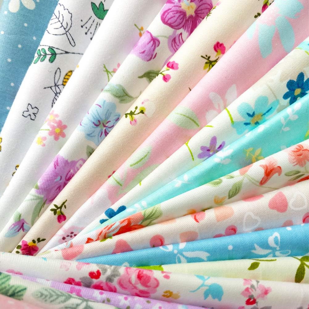 flic-flac 200 pièces 10 x 10 cm (10 cm x 10 cm) en coton pour loisirs créatifs, carrés, patchwork, peluches, bricolage, couture, scrapbooking, quilting, motifs à pois, artisanat