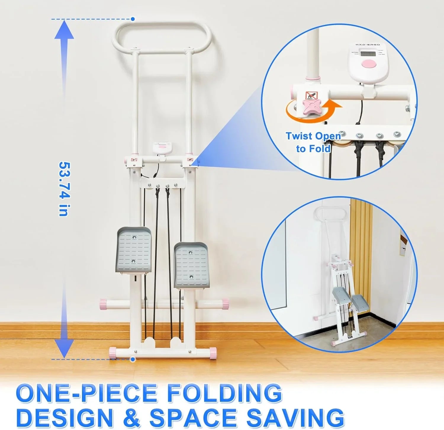 Stepper de gym à domicile, équipement cardio pliable, machine monte-escaliers