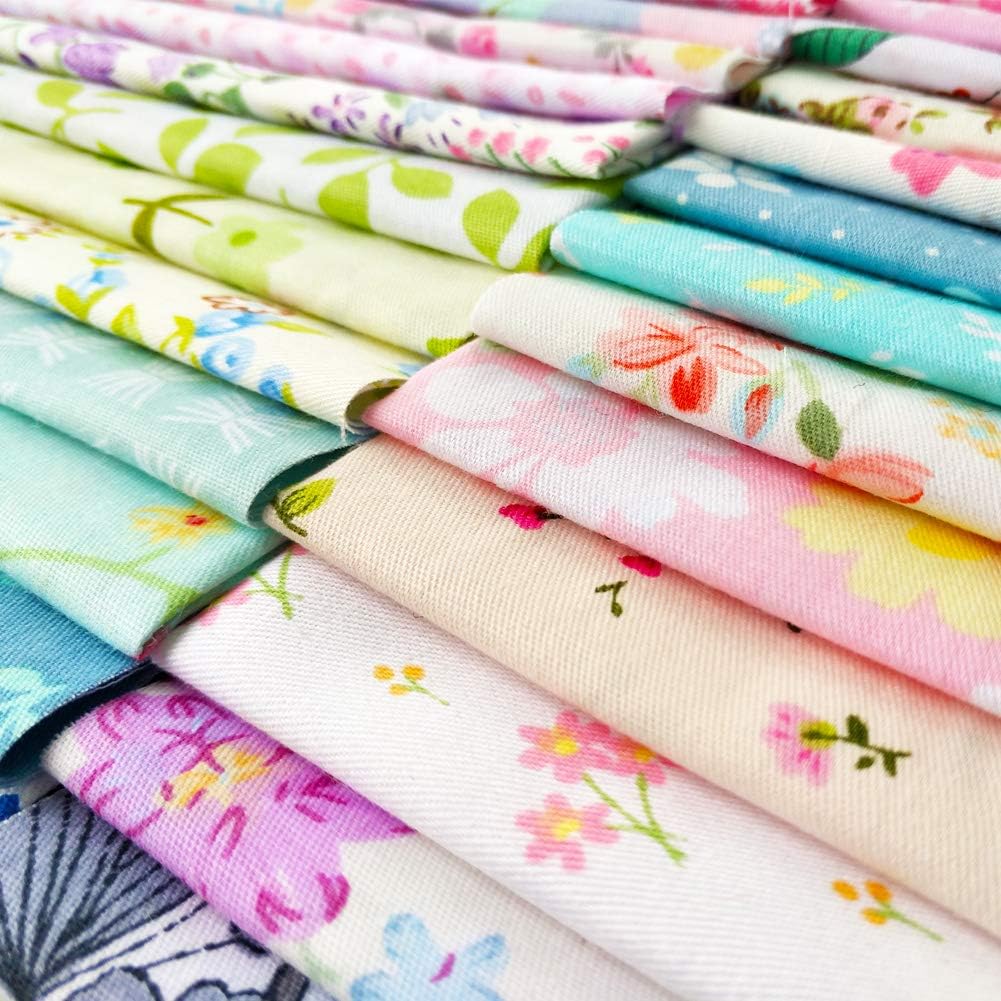 flic-flac 200 pièces 10 x 10 cm (10 cm x 10 cm) en coton pour loisirs créatifs, carrés, patchwork, peluches, bricolage, couture, scrapbooking, quilting, motifs à pois, artisanat