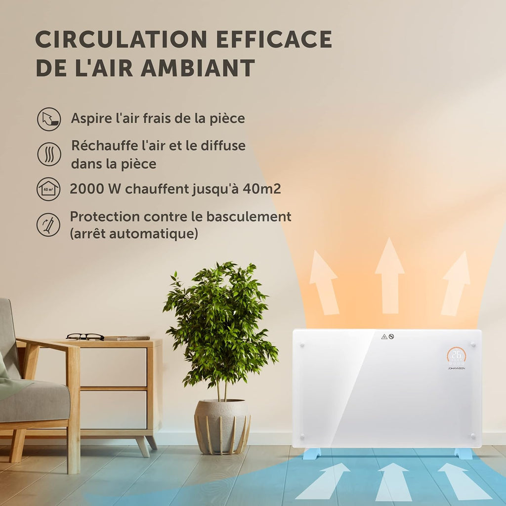 Radiateur thermostatique électrique Aurora radiateur électrique intérieur radiateur électrique mobile