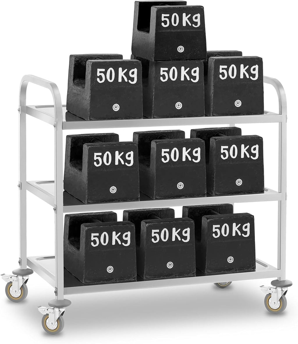 Royal Catering Chariot de cuisine RCSW 3 avec 3 étagères