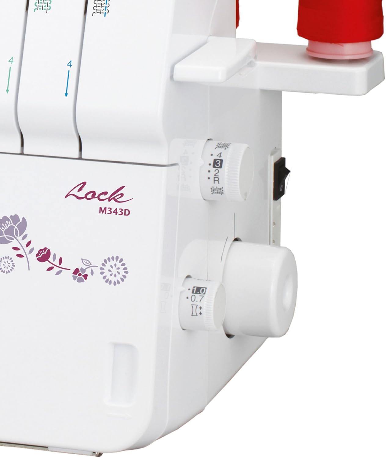 BROTHER M343D Overlockmachine, roestvrij staal, wit, 34 x 32 x 33 cm 