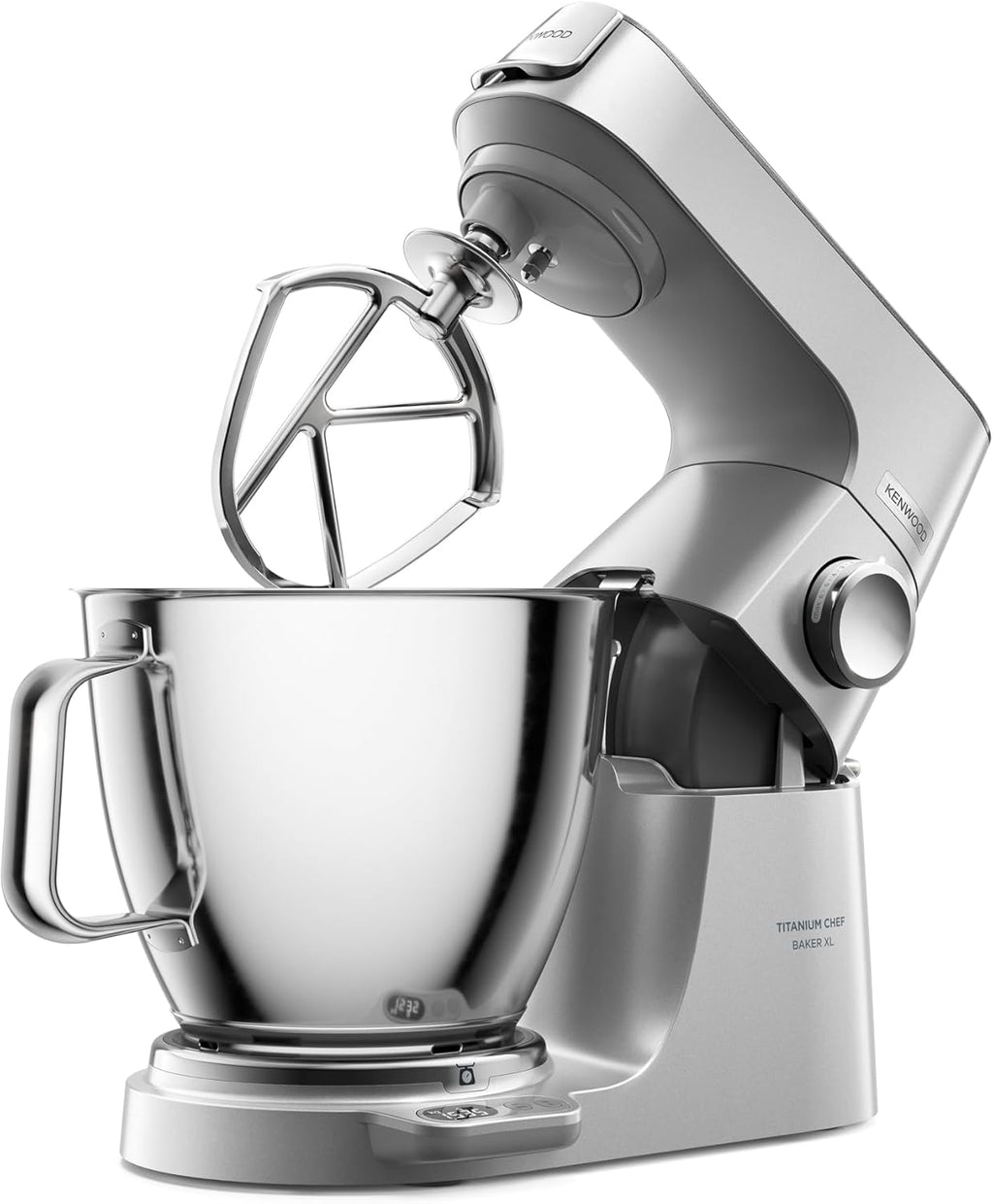 Kenwood Titanium Chef Baker KVC85.004SI Robot à pâtisserie comprenant un ensemble de 3 pâtisseries