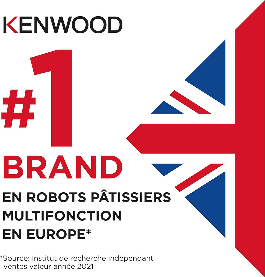 Kenwood Titanium Chef Baker KVC85.004SI Robot à pâtisserie comprenant un ensemble de 3 pâtisseries