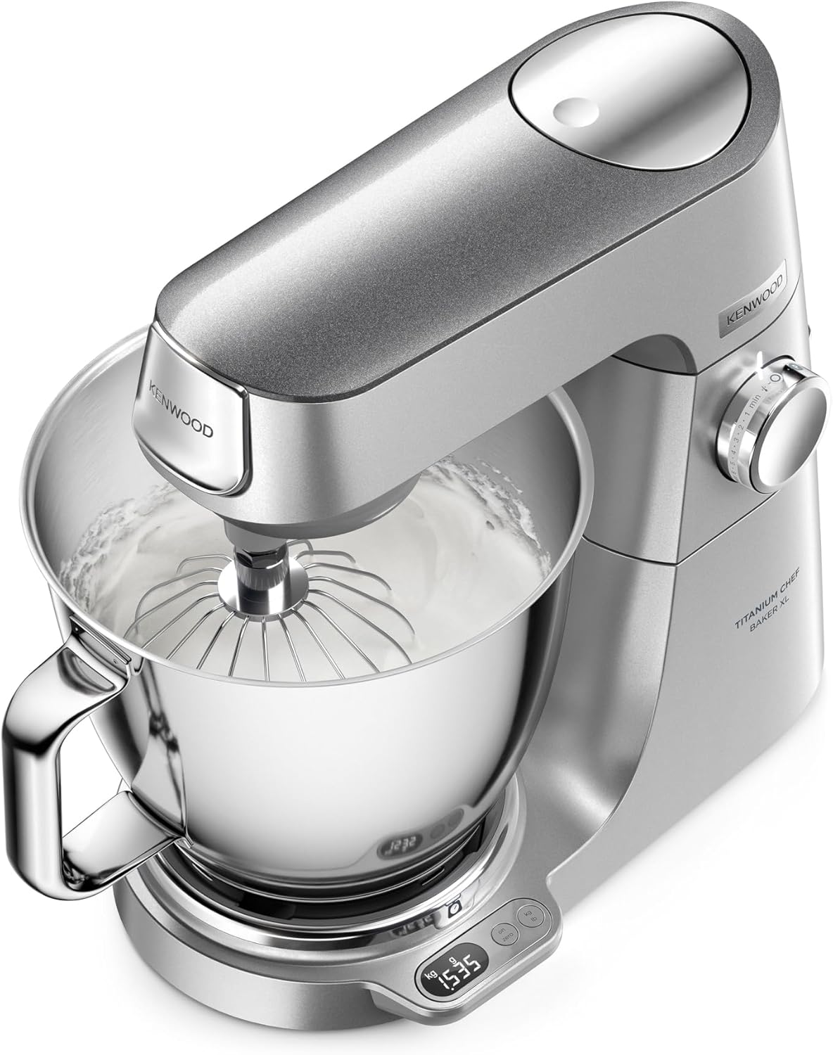 Kenwood Titanium Chef Baker KVC85.004SI Robot à pâtisserie comprenant un ensemble de 3 pâtisseries